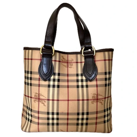 LAST CHANCE SALE!AUTHENTIC Burberry Classic Regent Leather Tote Bag Haymarket - Picture 1 of 16